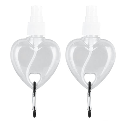 2 Pcs 50ml Travel Keychain Bottles Portable Plastic Clear Leakproof Refillable Empty Squeeze Container for V1294-YM0523-3115210217712