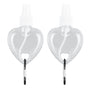 2 Pcs 50ml Travel Keychain Bottles Portable Plastic Clear Leakproof Refillable Empty Squeeze Container for V1294-YM0523-3115210217712