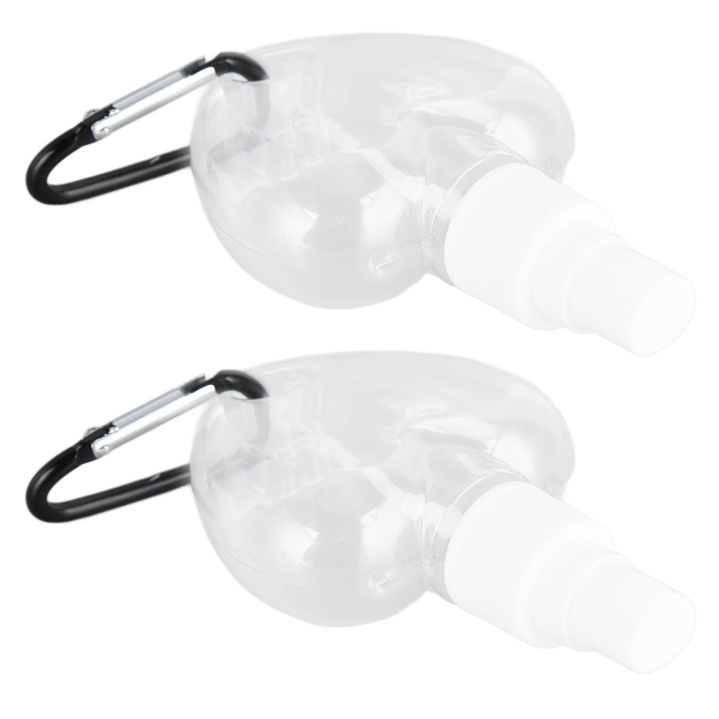 2 Pcs 50ml Travel Keychain Bottles Portable Plastic Clear Leakproof Refillable Empty Squeeze Container for V1294-YM0523-3115210217712