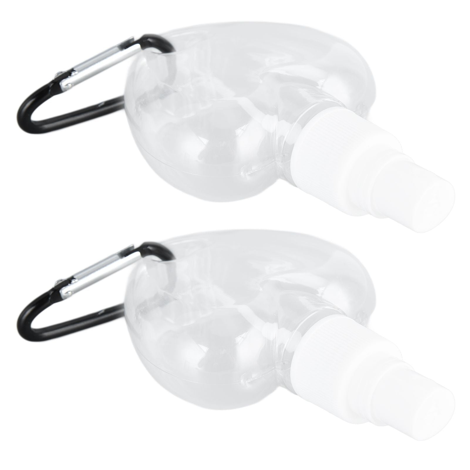 2 Pcs 50ml Travel Keychain Bottles Portable Plastic Clear Leakproof Refillable Empty Squeeze Container for V1294-YM0523-3115210217712