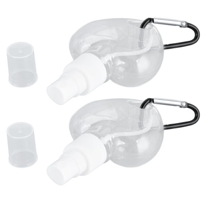 2 Pcs 50ml Travel Keychain Bottles Portable Plastic Clear Leakproof Refillable Empty Squeeze Container for V1294-YM0523-3115210217712