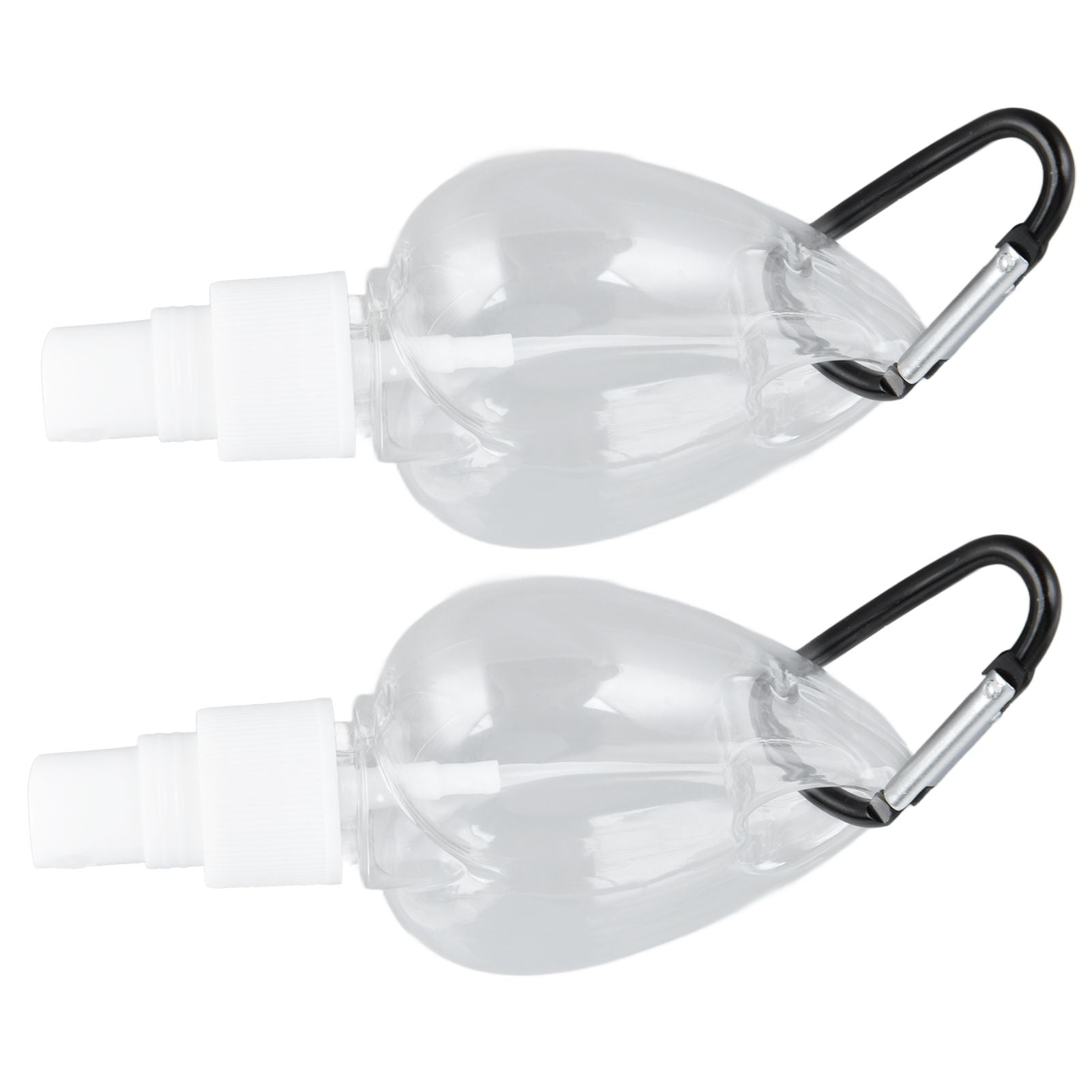 2 Pcs 50ml Travel Keychain Bottles Portable Plastic Clear Leakproof Refillable Empty Squeeze Container for V1294-YM0523-3115210217712