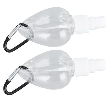 2 Pcs 50ml Travel Keychain Bottles Portable Plastic Clear Leakproof Refillable Empty Squeeze Container for V1294-YM0523-3115210217712