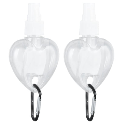 2 Pcs 50ml Travel Keychain Bottles Portable Plastic Clear Leakproof Refillable Empty Squeeze Container for V1294-YM0523-3115210217712