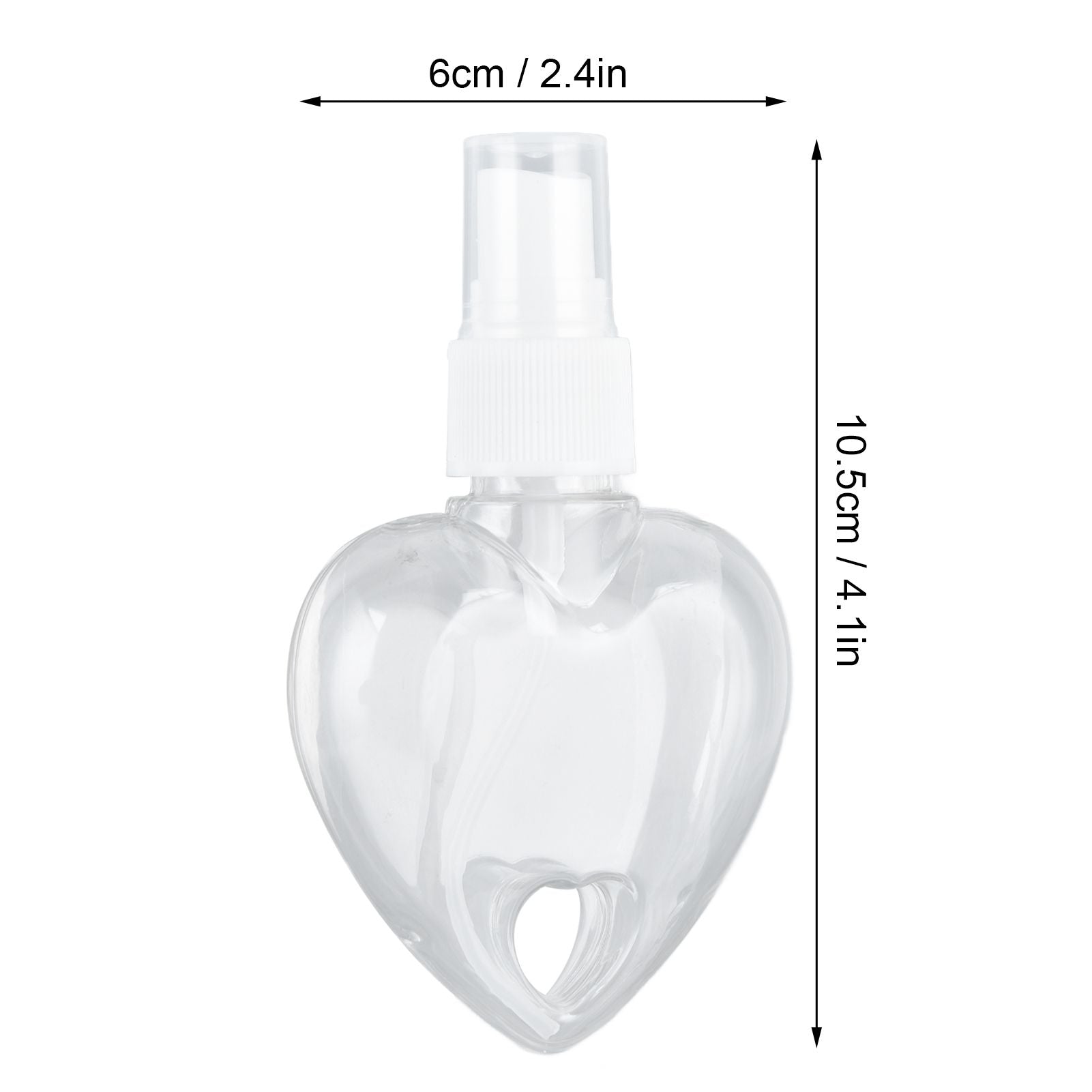 2 Pcs 50ml Travel Keychain Bottles Portable Plastic Clear Leakproof Refillable Empty Squeeze Container for V1294-YM0523-3115210217712