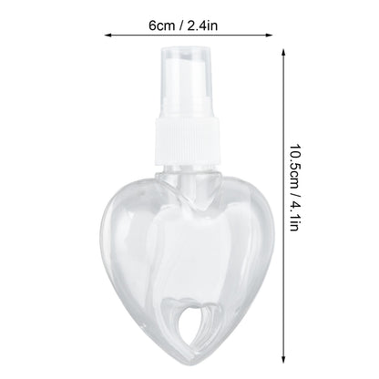 2 Pcs 50ml Travel Keychain Bottles Portable Plastic Clear Leakproof Refillable Empty Squeeze Container for V1294-YM0523-3115210217712