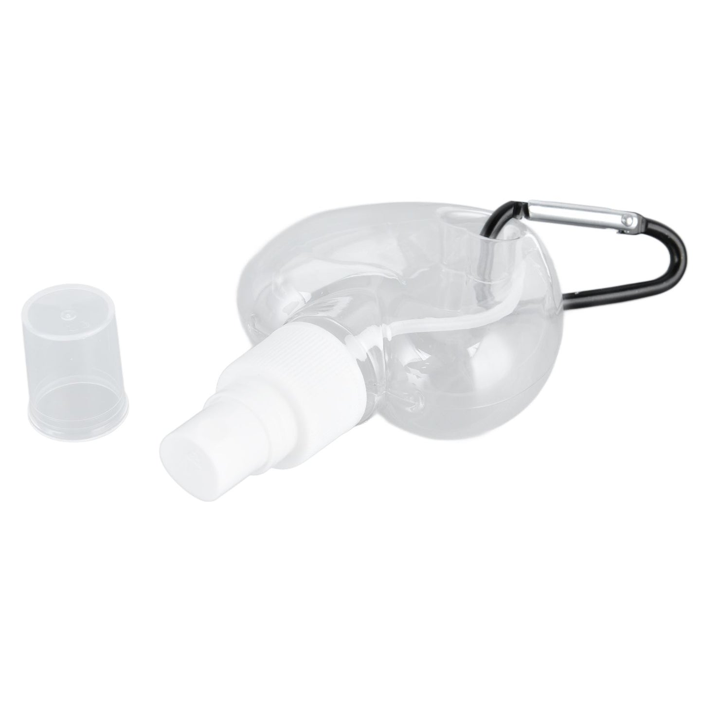 2 Pcs 50ml Travel Keychain Bottles Portable Plastic Clear Leakproof Refillable Empty Squeeze Container for V1294-YM0523-3115210217712