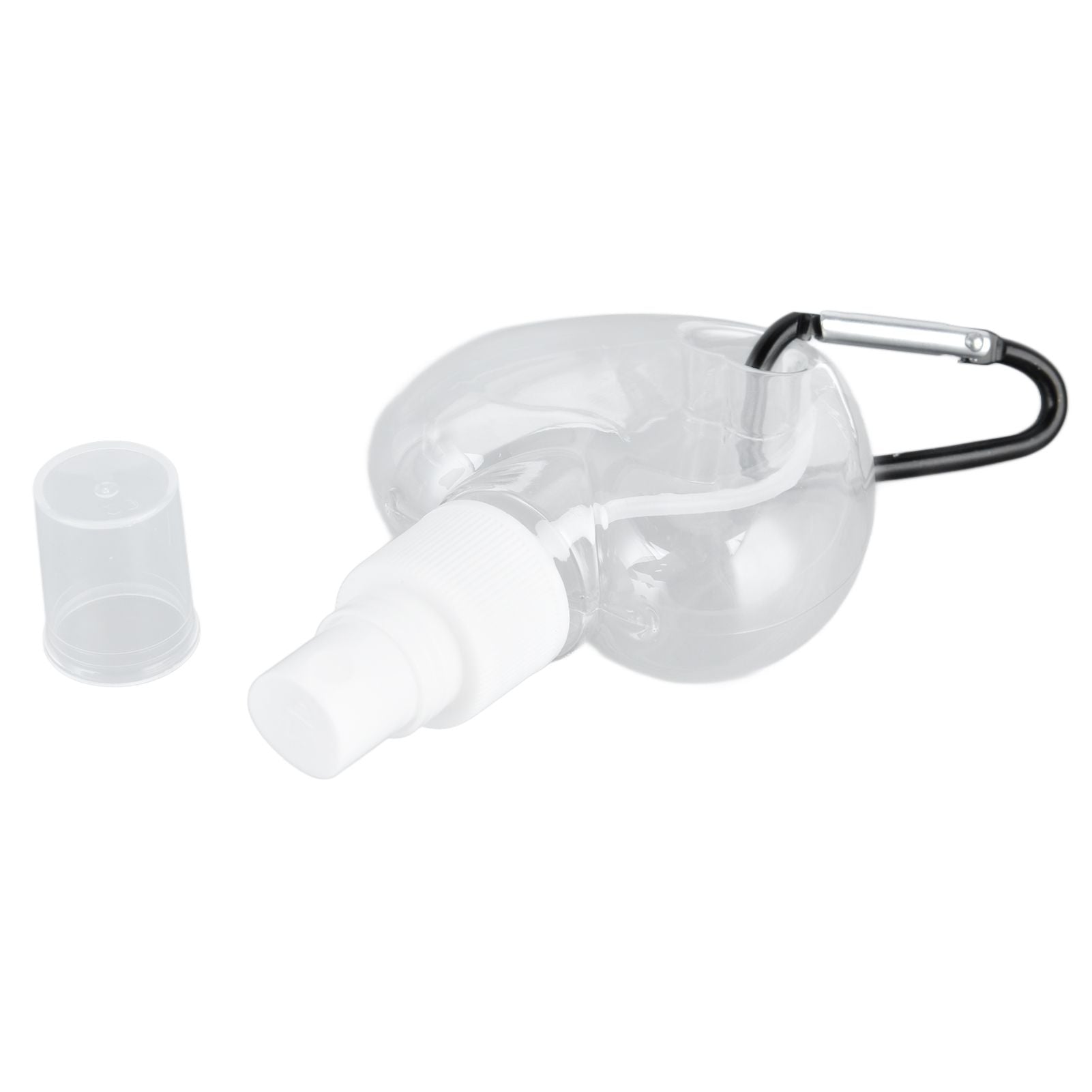2 Pcs 50ml Travel Keychain Bottles Portable Plastic Clear Leakproof Refillable Empty Squeeze Container for V1294-YM0523-3115210217712