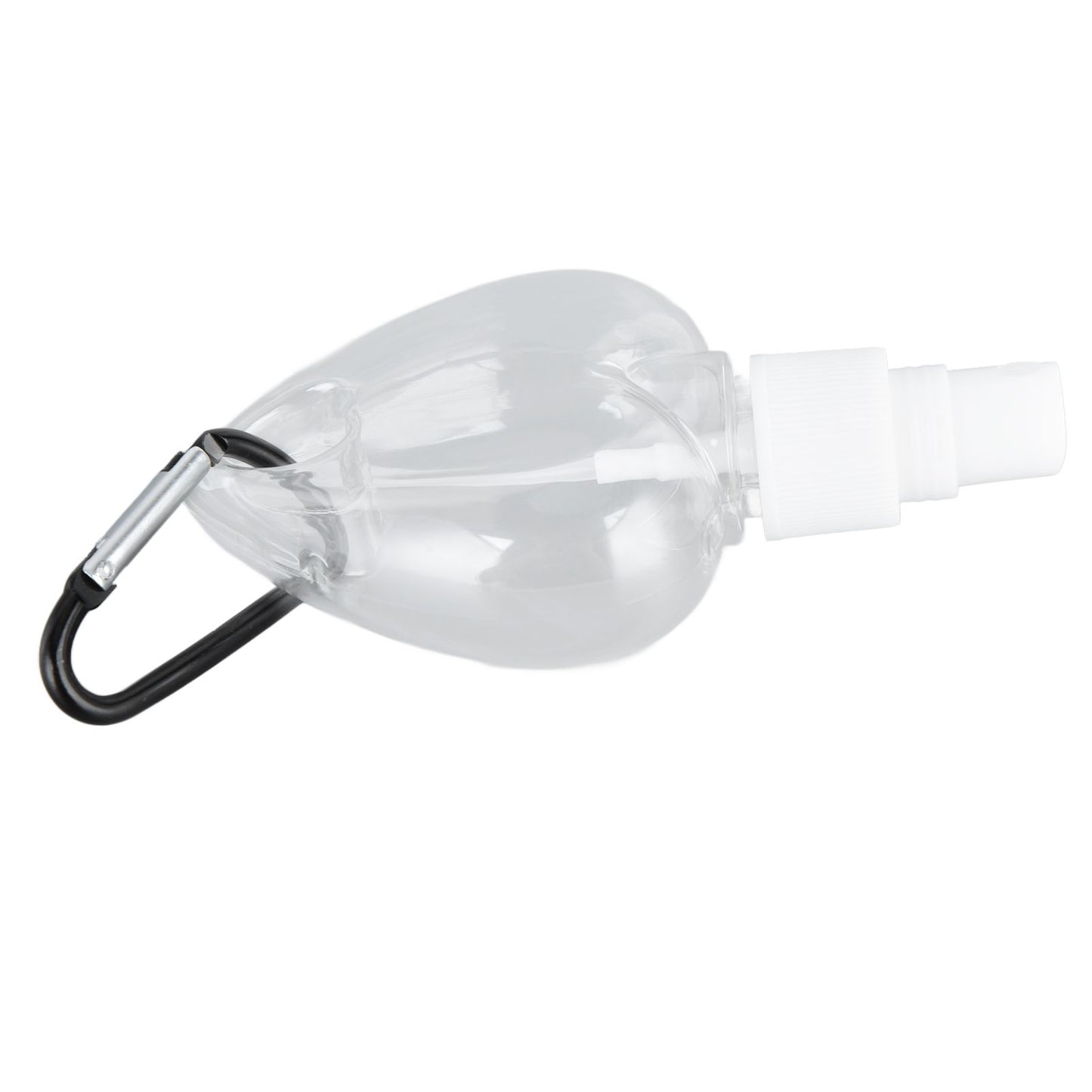 2 Pcs 50ml Travel Keychain Bottles Portable Plastic Clear Leakproof Refillable Empty Squeeze Container for V1294-YM0523-3115210217712