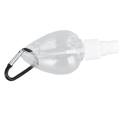 2 Pcs 50ml Travel Keychain Bottles Portable Plastic Clear Leakproof Refillable Empty Squeeze Container for V1294-YM0523-3115210217712
