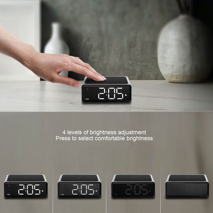 Digital Alarm Clock 3 In1 LED Desktop Digital Clock with Wireless Charging USB Power Supply for Bedroom V1294-YM0523-3115210217911
