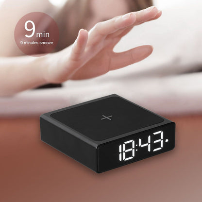 Digital Alarm Clock 3 In1 LED Desktop Digital Clock with Wireless Charging USB Power Supply for Bedroom V1294-YM0523-3115210217911