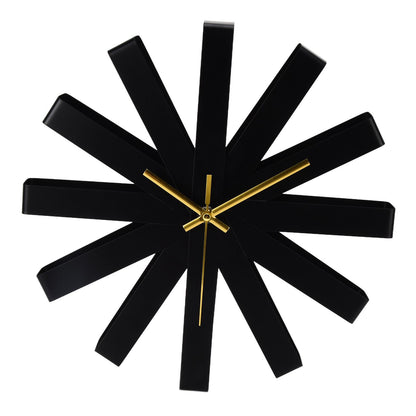 Living Room Clock Stainless Steel Silent Movement Creativity Wall Clock Modern DecorBlack V1294-YM0523-3115210218411