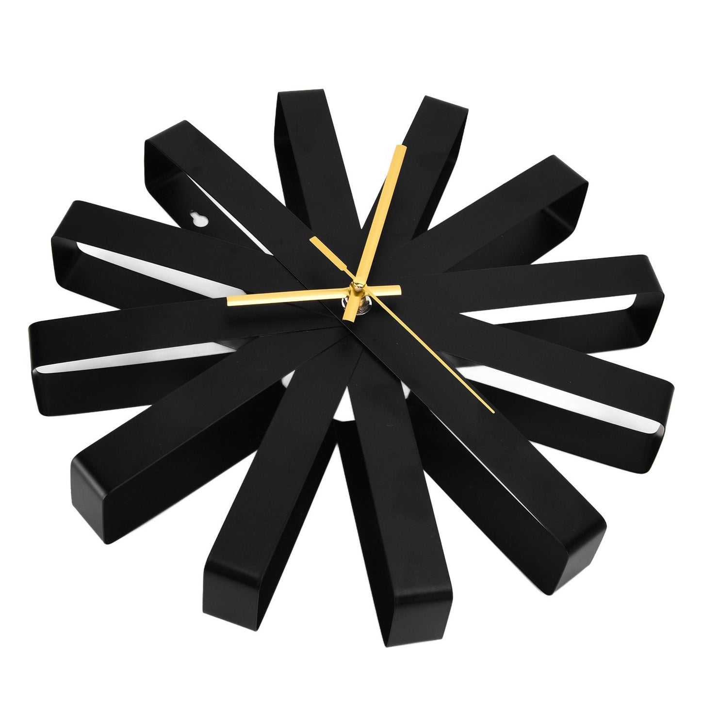 Living Room Clock Stainless Steel Silent Movement Creativity Wall Clock Modern DecorBlack V1294-YM0523-3115210218411
