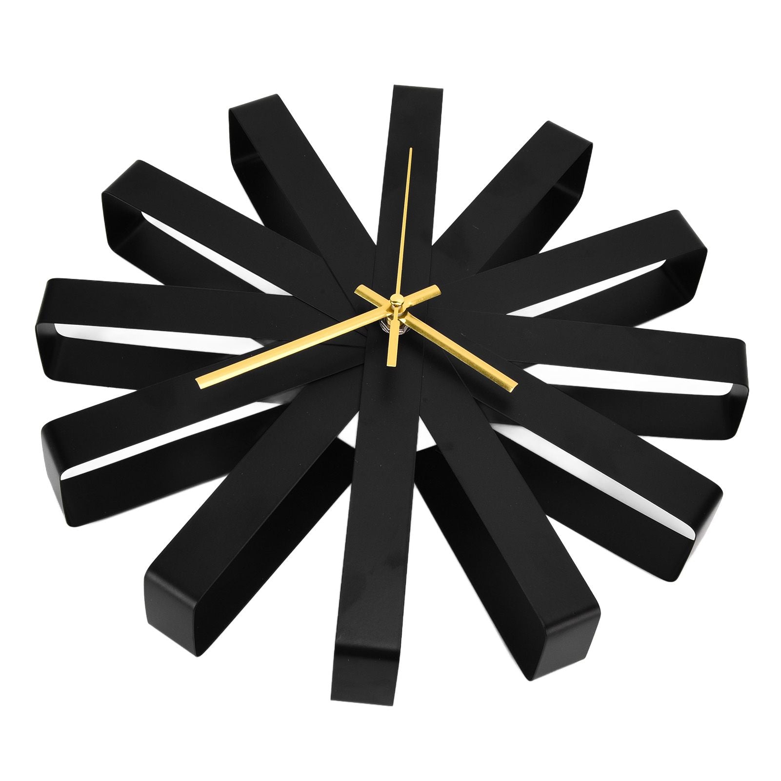 Living Room Clock Stainless Steel Silent Movement Creativity Wall Clock Modern DecorBlack V1294-YM0523-3115210218411