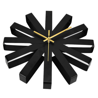 Living Room Clock Stainless Steel Silent Movement Creativity Wall Clock Modern DecorBlack V1294-YM0523-3115210218411