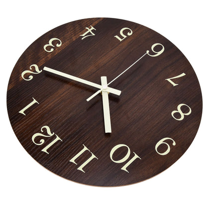 Wood Wall Clock Retro Style Quiet Silent Quartz Movement 3D Luminous Retro Wall Clock for Bedroom Office V1294-YM0523-3115210218811