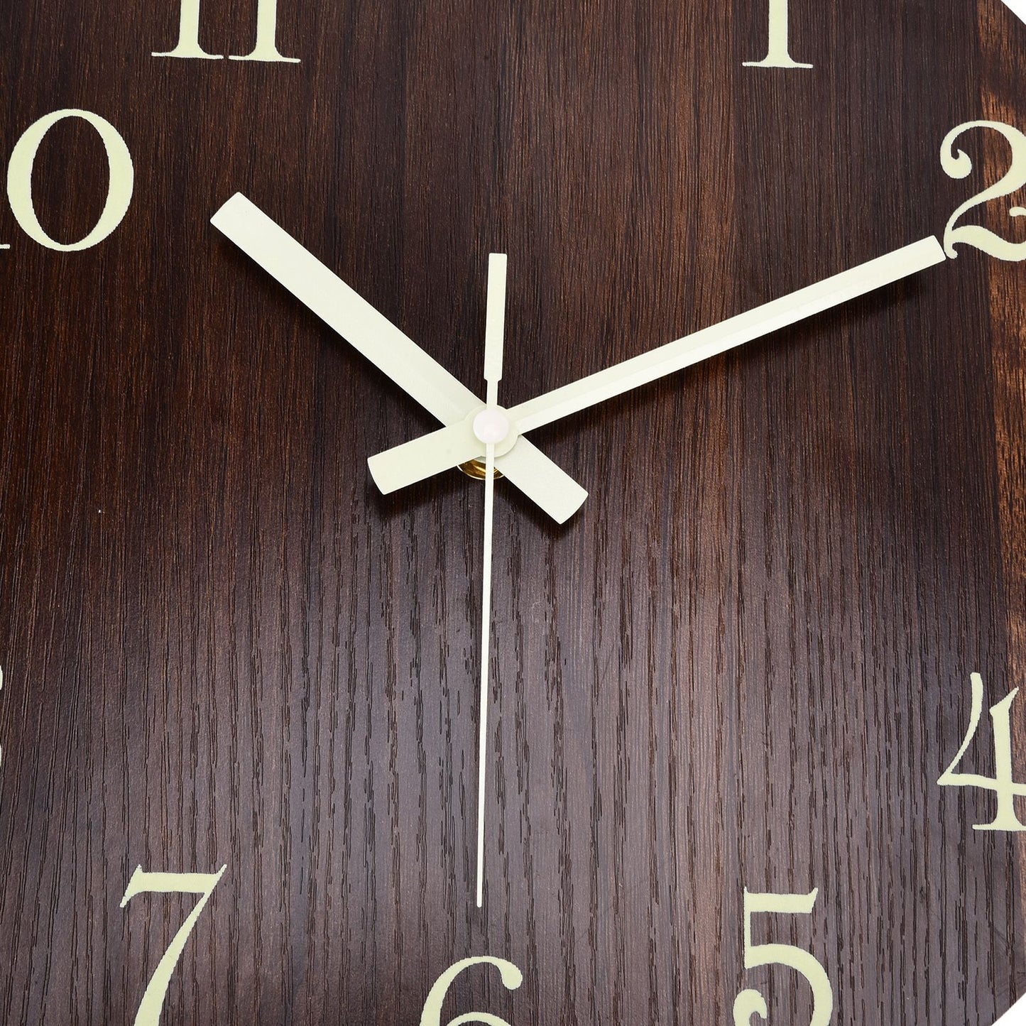 Wood Wall Clock Retro Style Quiet Silent Quartz Movement 3D Luminous Retro Wall Clock for Bedroom Office V1294-YM0523-3115210218811