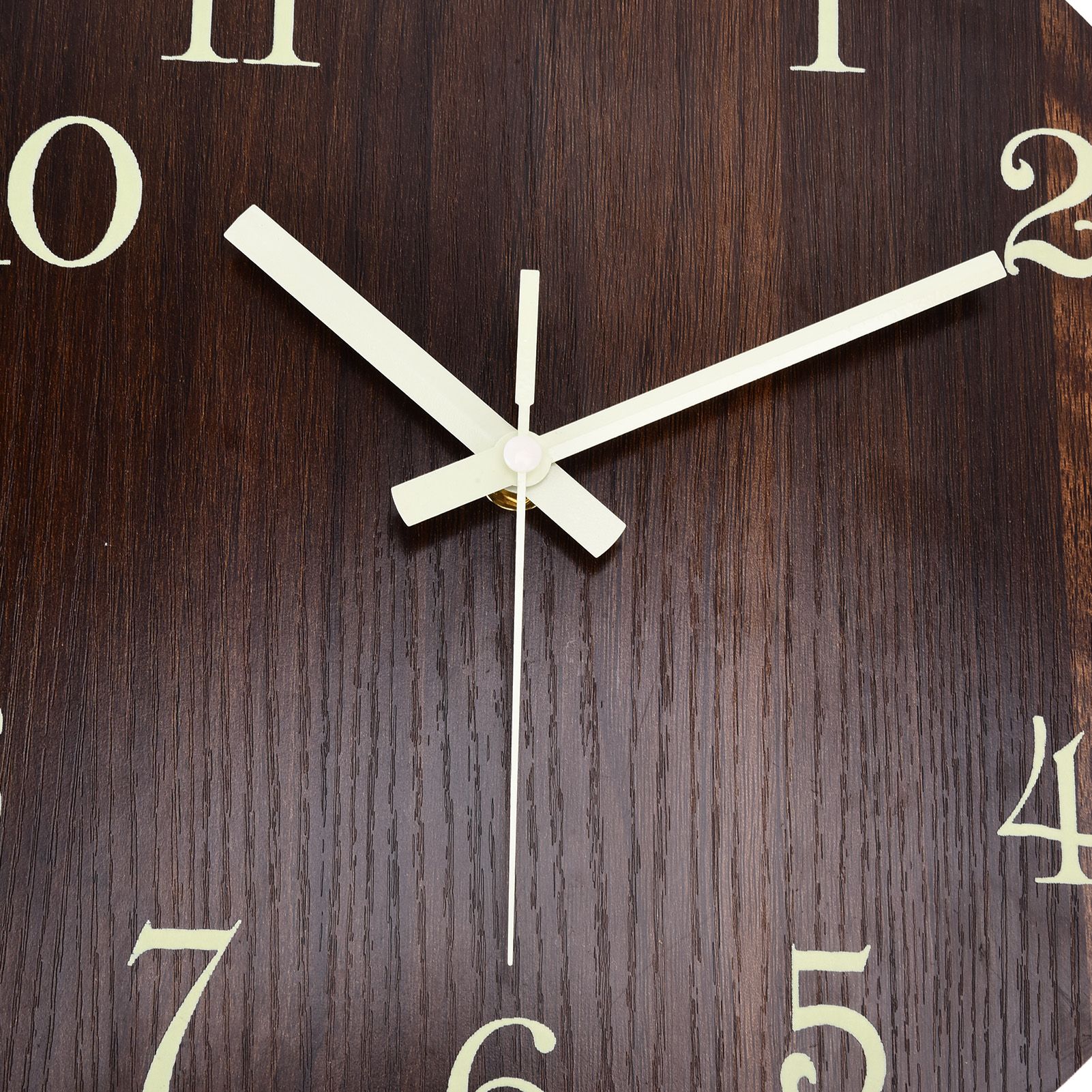 Wood Wall Clock Retro Style Quiet Silent Quartz Movement 3D Luminous Retro Wall Clock for Bedroom Office V1294-YM0523-3115210218811