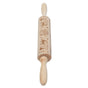 Christmas Rolling Pin Christmas Embrossed Wooden Rolling Pins with Reindeer Pattern for Baking Cookies V1294-YM0523-3115210219011