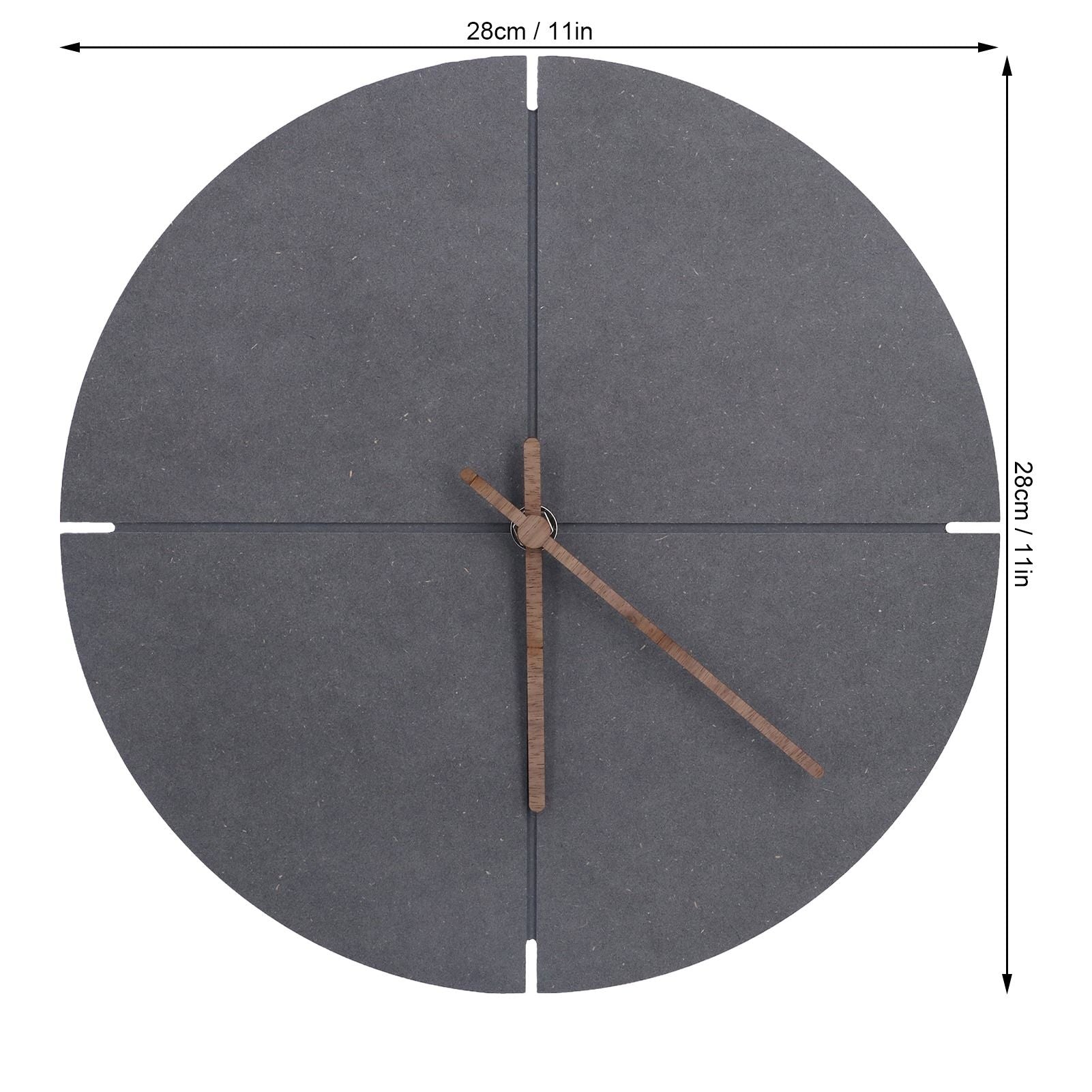 Nordic Style Simple Wooden Wall Clock Quartz Movement Wall Clock for Office Living Room V1294-YM0523-3115210219411