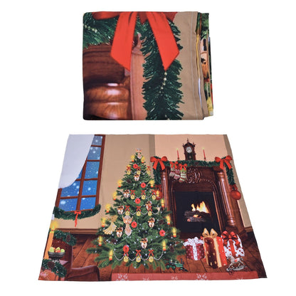Christmas Tapestry Multi Purpose Exquisite Appearance Polyester Fiber Christmas Wall Tapestry150x150cm V1294-YM0523-3115210219911