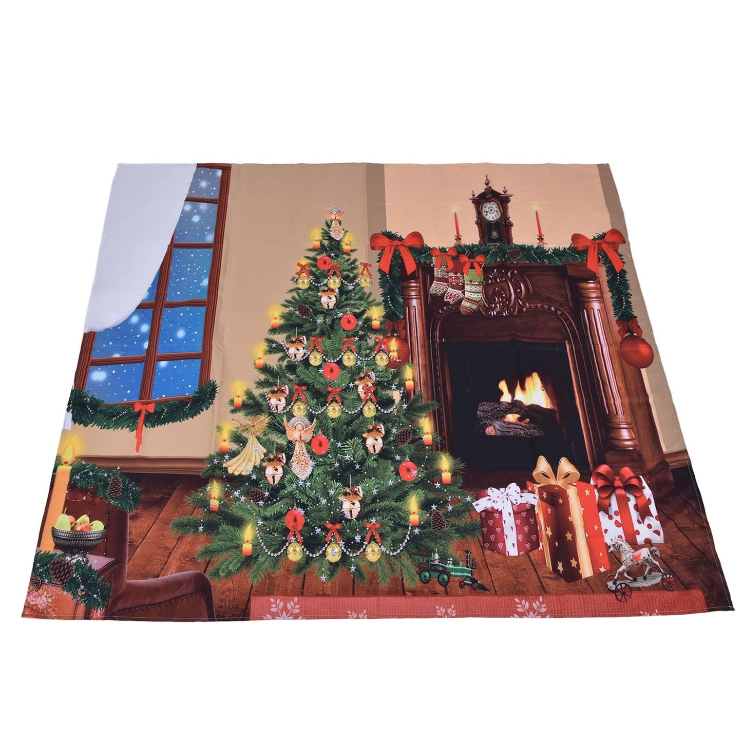 Christmas Tapestry Multi Purpose Exquisite Appearance Polyester Fiber Christmas Wall Tapestry230x180cm V1294-YM0523-3115210219913