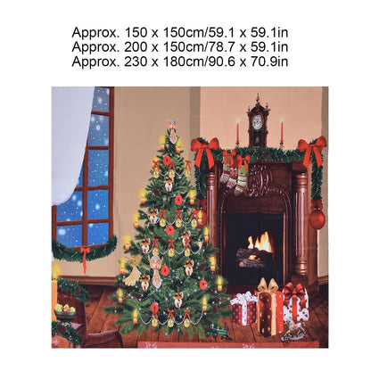 Christmas Tapestry Multi Purpose Exquisite Appearance Polyester Fiber Christmas Wall Tapestry230x180cm V1294-YM0523-3115210219913