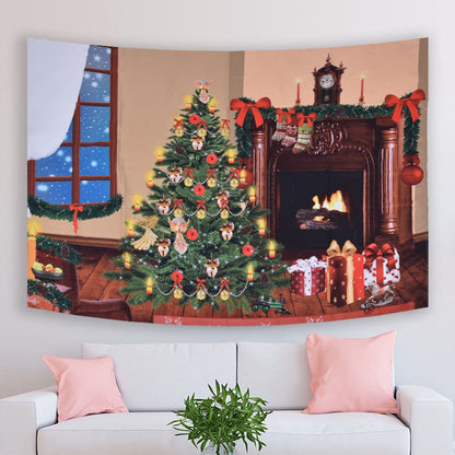 Christmas Tapestry Multi Purpose Exquisite Appearance Polyester Fiber Christmas Wall Tapestry230x180cm V1294-YM0523-3115210219913