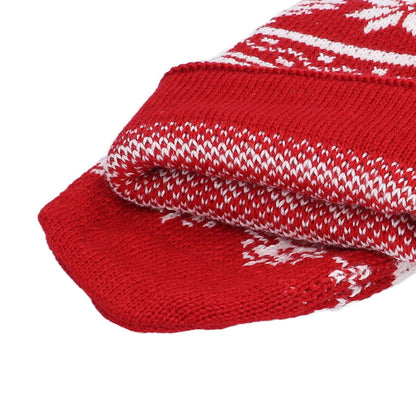 Large Knitted Christmas Stocking with Candy Bag Lovely Christmas Decorations Hanging StockingsChristmas Trees V1294-YM0523-3115210221813