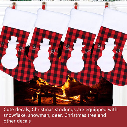 Christmas Stocking Gift Bags Cute Decals Large Capacity Exquisite Workmanship Brighter Color Large Christmas V1294-YM0523-3115210222213