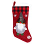 Christmas Stocking with Faceless Doll Decor Home Shop Party Xmas Tree Gift Bag Ornament PendantRed V1294-YM0523-3115210222311