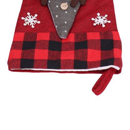 Christmas Stocking with Faceless Doll Decor Home Shop Party Xmas Tree Gift Bag Ornament PendantRed V1294-YM0523-3115210222311