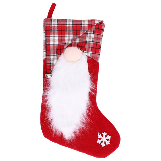 Christmas Stocking Christmas Tree Ornament Gift Bag Christmas Pendant Stocking for Home Party DecorationRed V1294-YM0523-3115210222811