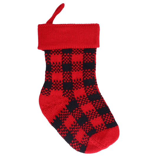 Mini Knitting Christmas Stocking Acrylic Fiber Xmas Tree Hanging Pendant Ornament Home Party Decoration(Red V1294-YM0523-3115210223011