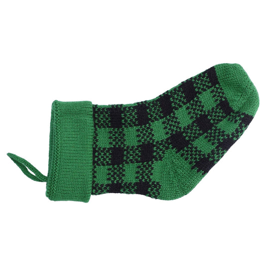 Mini Knitting Christmas Stocking Acrylic Fiber Xmas Tree Hanging Pendant Ornament Home Party Decoration(Black V1294-YM0523-3115210223013