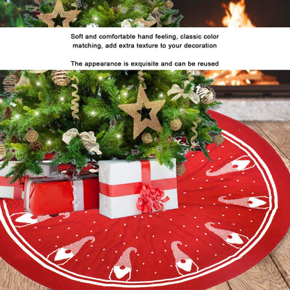 Christmas Tree Skirt Soft Reusable Christmas Tree Carpet Mat Christmas Tree Bottom Decoration V1294-YM0523-3115210223711