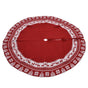 Knitted Christmas Tree Skirt Reusable Xmas Tree Stand Mat Floor Protector Home Party DecorationRed V1294-YM0523-3115210223911