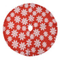 Christmas Tree Skirt White Snowflake Pattern Xmas Tree Mat for Holiday Party Decorations122cm/48.0in V1294-YM0523-3115210224011