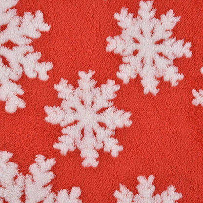 Christmas Tree Skirt White Snowflake Pattern Xmas Tree Mat for Holiday Party Decorations122cm/48.0in V1294-YM0523-3115210224011