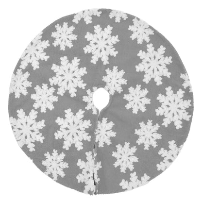 Christmas Tree Skirt Cute Snowflake Patterns Reused Beautiful Practical Christmas Tree Decorations for Decor V1294-YM0523-3115210224212