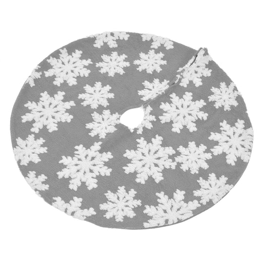 Christmas Tree Skirt Cute Snowflake Patterns Reused Beautiful Practical Christmas Tree Decorations for Decor V1294-YM0523-3115210224212