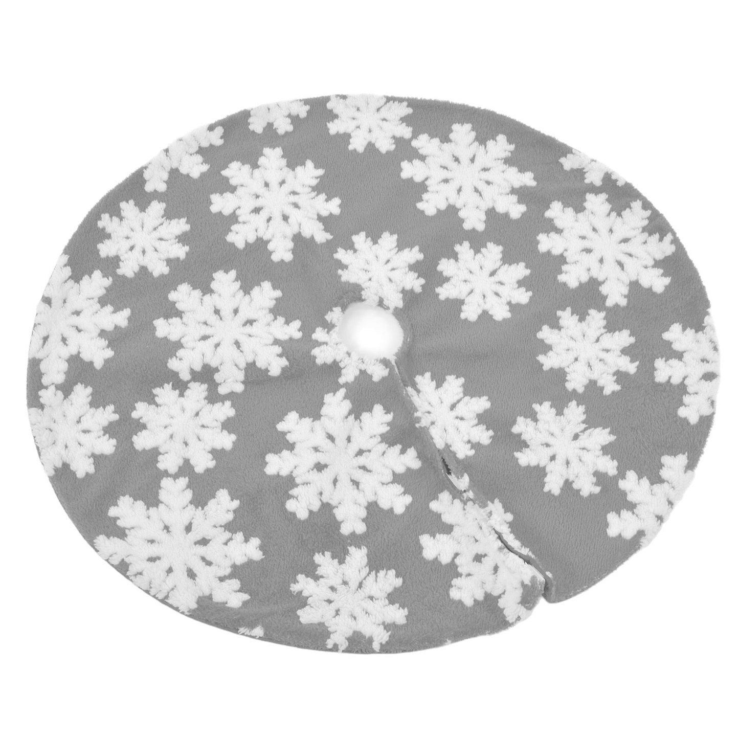 Christmas Tree Skirt Cute Snowflake Patterns Reused Beautiful Practical Christmas Tree Decorations for Decor V1294-YM0523-3115210224212