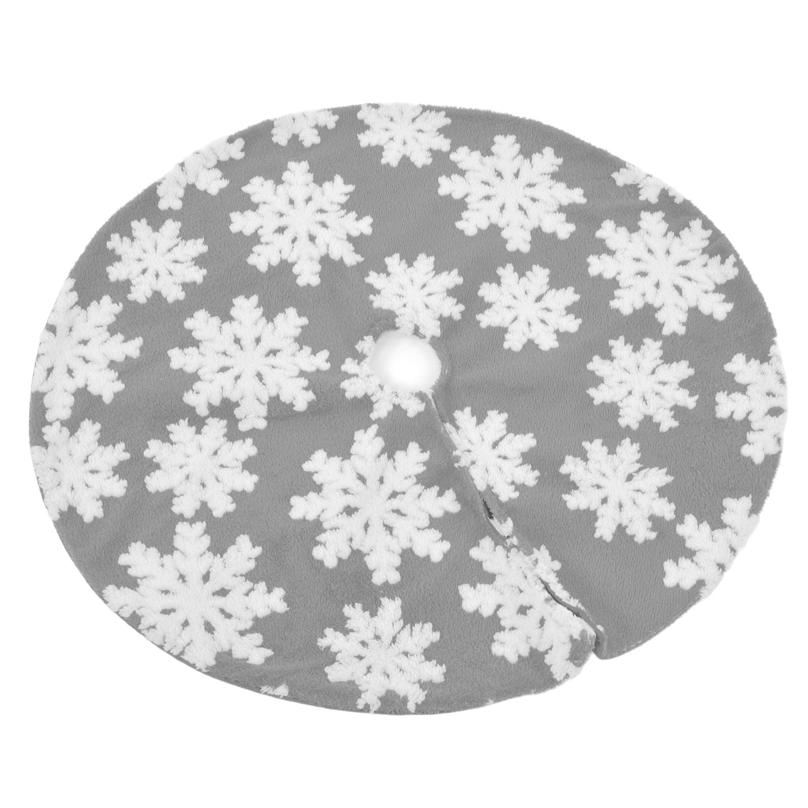 Christmas Tree Skirt Cute Snowflake Patterns Reused Beautiful Practical Christmas Tree Decorations for Decor V1294-YM0523-3115210224212