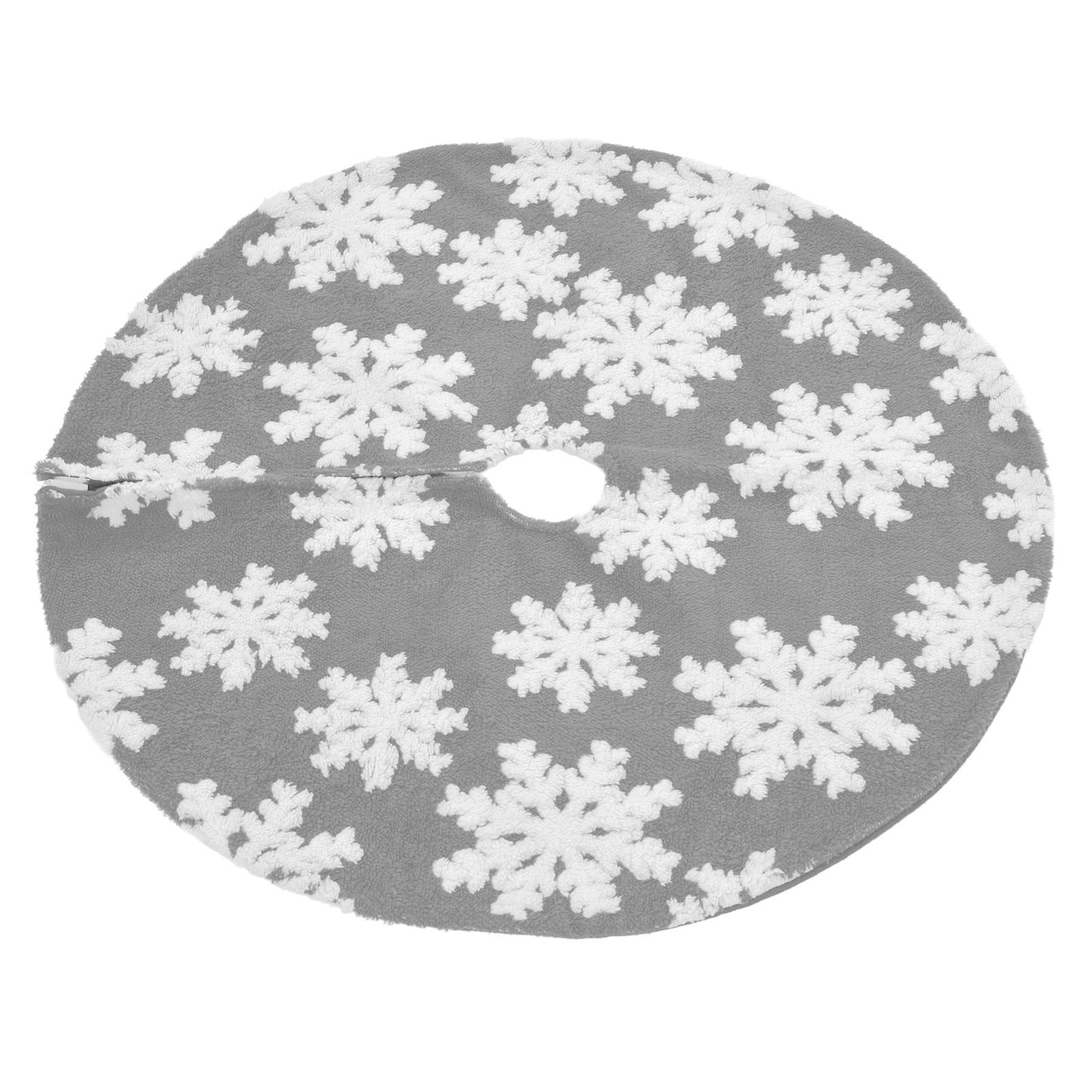 Christmas Tree Skirt Cute Snowflake Patterns Reused Beautiful Practical Christmas Tree Decorations for Decor V1294-YM0523-3115210224212
