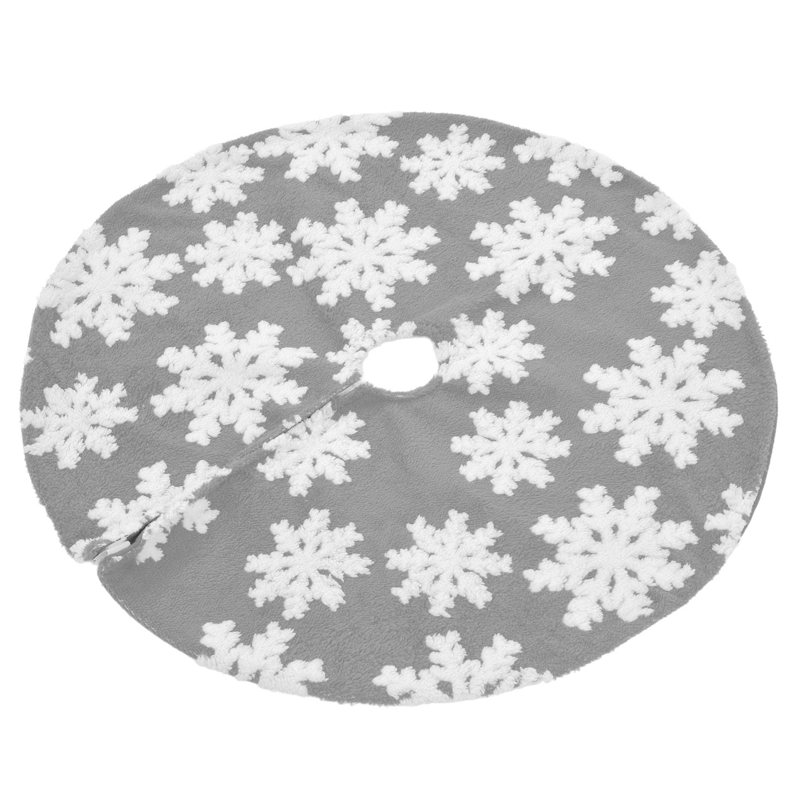 Christmas Tree Skirt Cute Snowflake Patterns Reused Beautiful Practical Christmas Tree Decorations for Decor V1294-YM0523-3115210224212