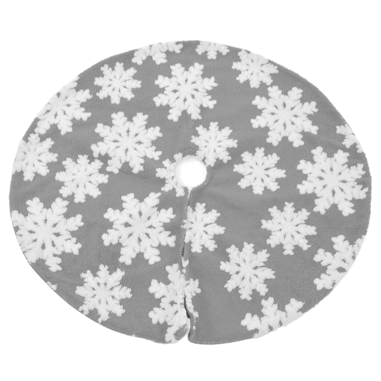 Christmas Tree Skirt Cute Snowflake Patterns Reused Beautiful Practical Christmas Tree Decorations for Decor V1294-YM0523-3115210224212