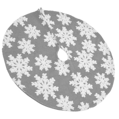 Christmas Tree Skirt Cute Snowflake Patterns Reused Beautiful Practical Christmas Tree Decorations for Decor V1294-YM0523-3115210224212