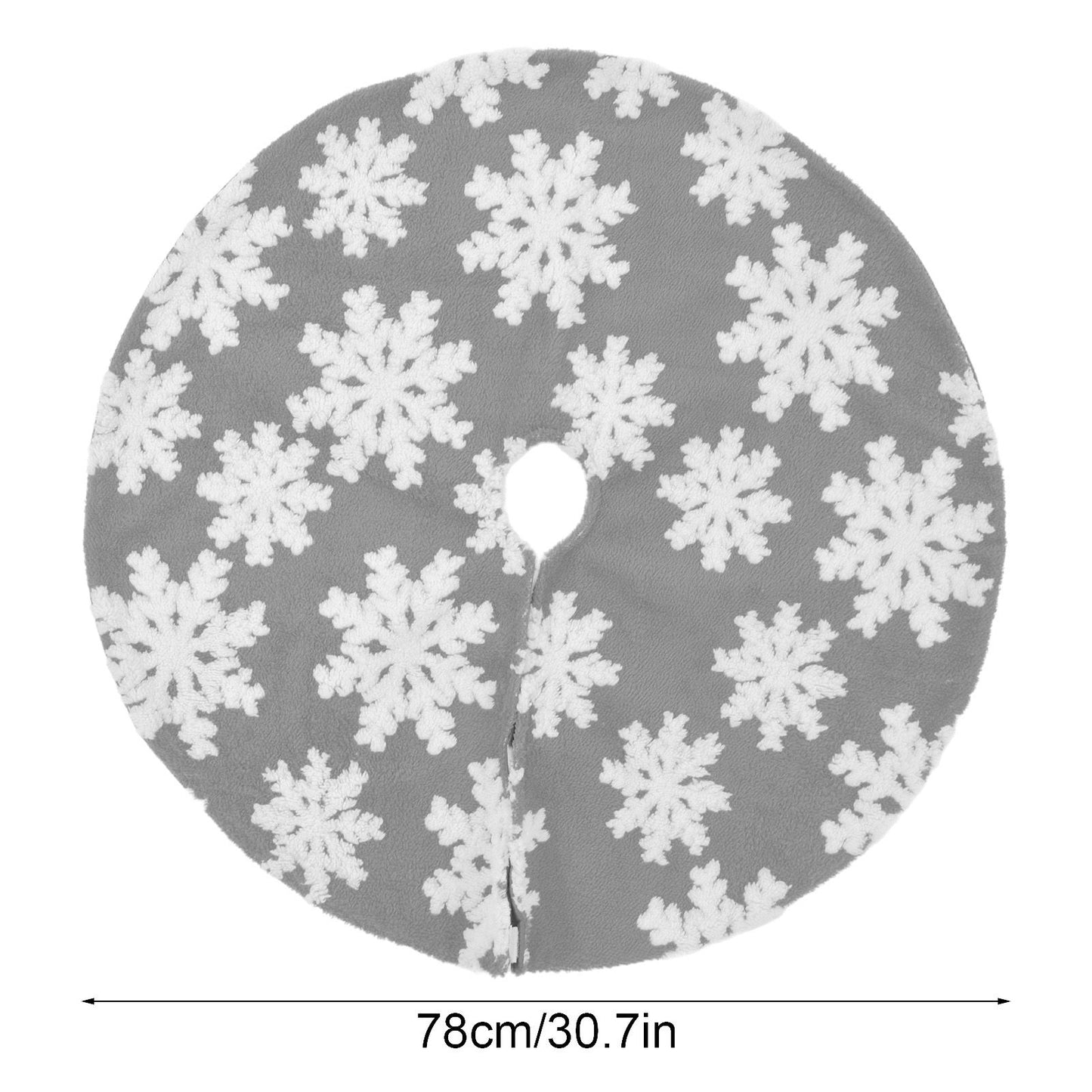 Christmas Tree Skirt Cute Snowflake Patterns Reused Beautiful Practical Christmas Tree Decorations for Decor V1294-YM0523-3115210224212