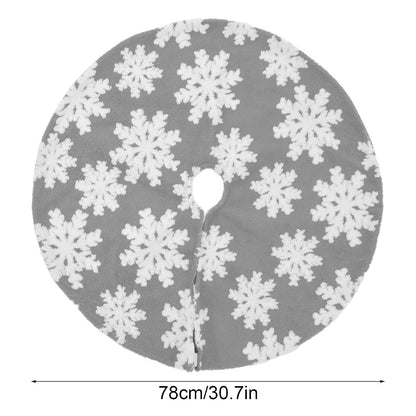 Christmas Tree Skirt Cute Snowflake Patterns Reused Beautiful Practical Christmas Tree Decorations for Decor V1294-YM0523-3115210224212